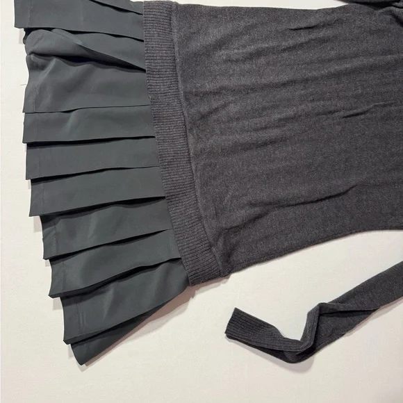 Soft Surroundings Charcoal Ribbed Knit Top - Picture 2 of 3